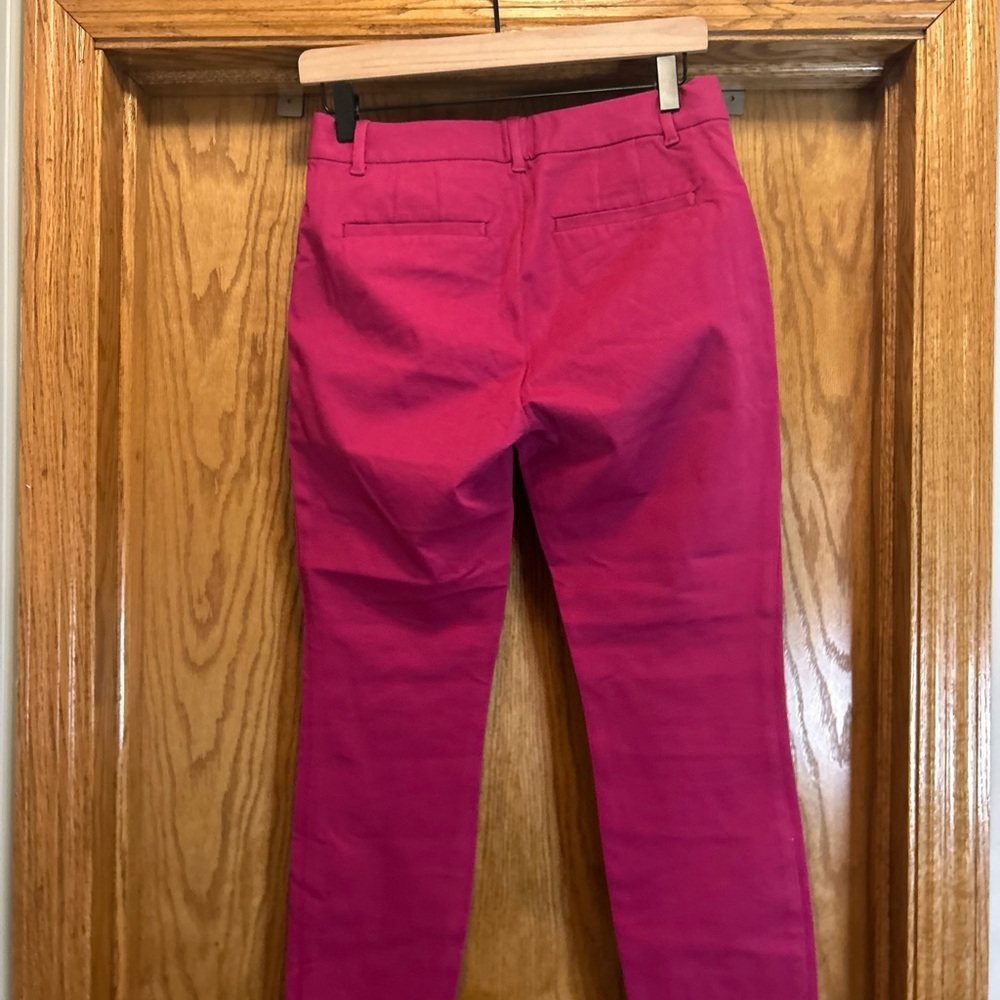 Gap Pink curvy signature skinny ankle chino pant business casual magenta 4 - Picture 8 of 8